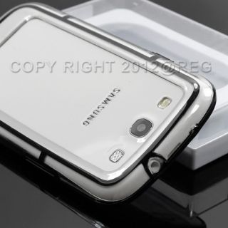 Black Clear TPU Bumper Frame Side Case Cover For Samsung Galaxy S3