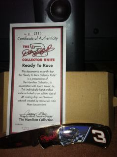 Dale Earnhardt Hand Crafted Collector Knife