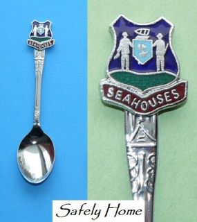 Seahouses England Crest Coat of Arms Souvenir Collector Spoon