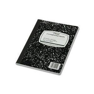 Black Marble Wide Ruled Composition Notebook School Supplies Note Pad