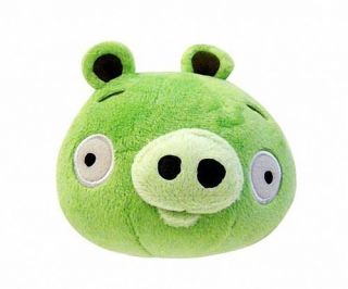  Green Pig 5 Plush with Sound Tag Rovio Commonwealth Toy New