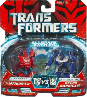 Transformers Allspark Battles Cliffjumper Barricade