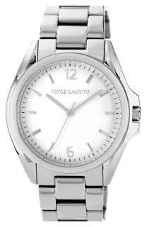 Vince Camuto Curved Crystal Bracelet Watch, 42mm