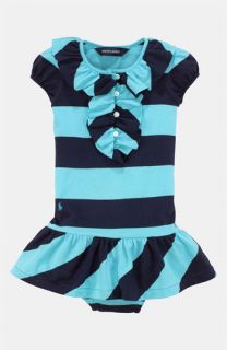 Ralph Lauren Stripe Dress & Bloomers (Infant)