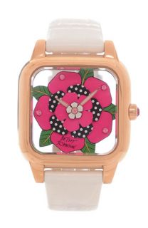 Betsey Johnson Lots n Lots of Time Flower Dial Watch