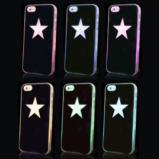 Star Sense Flash Light Case Cover LED Color Changed for Apple iPhone 5