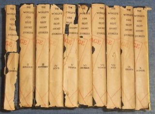 The Worlds 100 Best Short Stories Complete Set 1927