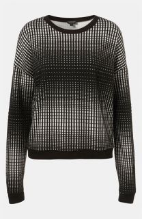 Topshop Grid Sweatshirt