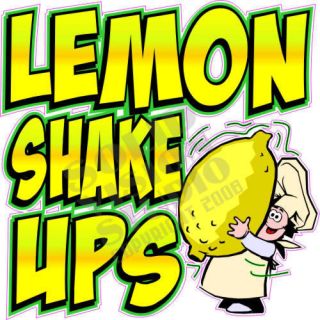 14 Lemonade Shake Up Concession Trailer Cart Decal