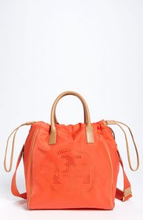 Tory Burch Small Perforated Logo Drawstring Tote