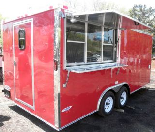 New 8 5 x 17 Concession Food Trailer with Grease Hood