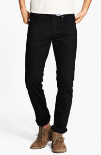 AG Jeans Matchbox Slim Straight Leg Jeans (Coated Black)