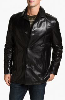 Alex & Co. Single Breasted Leather Coat