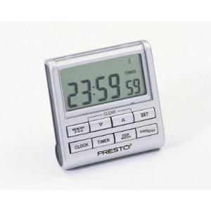 Presto 04212 Electronic Kitchen Timer Clock Stopwatch Calendar