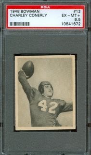 1948 Bowman 12 Charley Conerly RC PSA 6 5 New York Giants Rookie