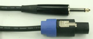 Speakon Compatible 1 4 Speaker Cables 25ft 14ga