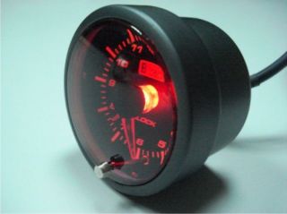 52mm Car Auto Gauge Meter White Red LED Clock Time