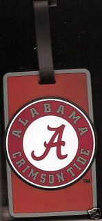 New Alabama Crimson Tide Bama A Rubber Luggage Bag Tag
