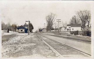 Closter NJ Railroad Station Train Depot Postcard Print