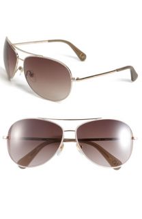 Diane von Furstenberg Metal Aviator Sunglasses