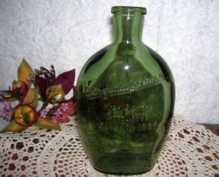 Anchor Hocking Green Glass Bottle Connellsville PA 1968