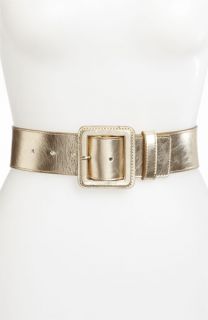 St. John Collection Wide Leather Belt