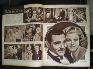 Film Weekly 1937 UK Mag Conrad Veidt Vivien Leigh Cover Jean Harlow