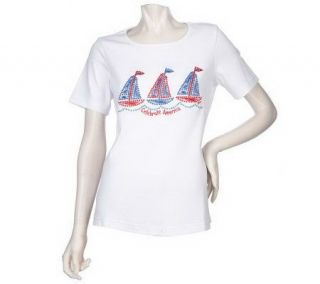 Quacker Factory 2011 Celebrate America Short Sleeve T shirt — 