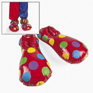 Inflatable CLOWN SHOES Carnival Costume Circus Birthday Party