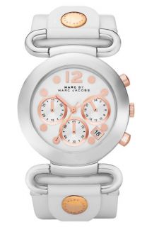 MARC BY MARC JACOBS Molly Chrono Leather Strap Watch