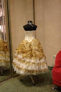 New Pageant Flower Girl Holiday Dress 4413 Gold Size 6