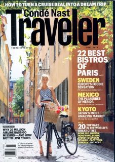 Conde Nast Traveler July 2012 22 Best Bistros of Paris Sweden Mexico