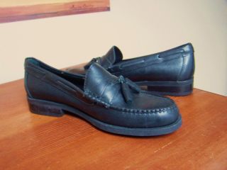 NEW Colter Creek by H.S. Trask black tassle loafers soft leather sz 7M