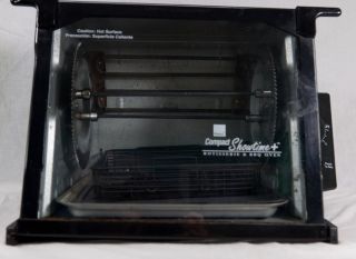 Black Ronco Compact Showtime Rotisserie BBQ Oven