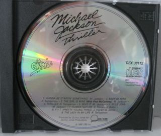 Michael Jackson Thriller CD Canada 1982