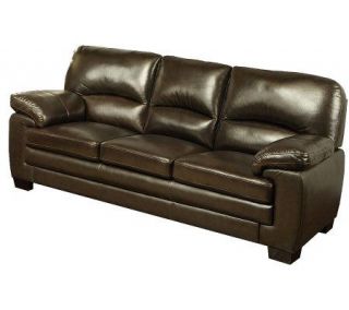 Abbyson Living Montecito Leather Sofa —