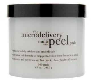 philosophy 100 count microdelivery multi use peel pads   A10466