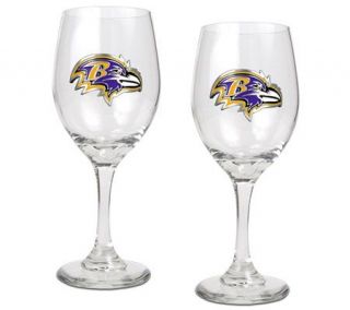 NFL Baltimore Ravens Wine Glass Set   K127446