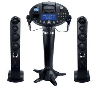 Singing Machine Pedestal CDG Karaoke System w/iPod Dock   E263314