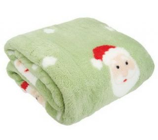 Berkshire 50x70 Printed Plush Holiday Themed Throw —