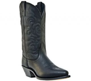 Dan Post Boots Ladies Black 11 Snip Toe CowboyBoots —