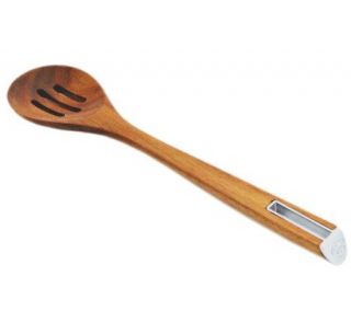 Cat Cora by Starfrit   12 Acacia Wooden Slotted Spoon   K131912