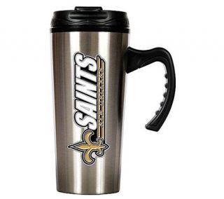 NFL New Orleans Saints 16 oz Stainless Steel Travel Mug —