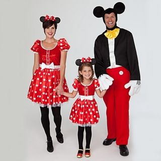  Deluxe Minnie Mouse Red Polka Dot Costume Dress S 4 5 6