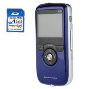 Sylvania Pro HD 720p Pocket Camcorder with 4GB SD Card —