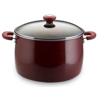 Cooks Essentials 12 qt Covered Stockpot   Red —