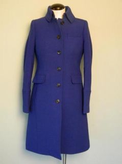 JCrew Double Cloth Metro Coat 4 $318 Majestic Purple Wool Jacket