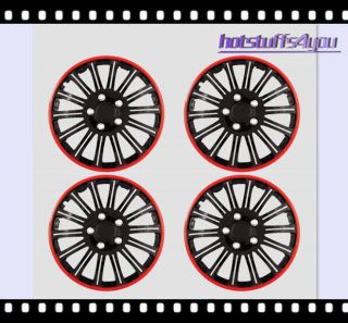 16 Cobra Black Chrome Wheel Covers Hubcaps Center Hub Caps R Set of 4