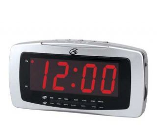 GPX CR2307 AM/FM Clock Radio with Large Display —