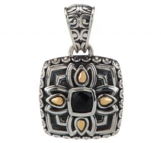 Angela by John Hardy Sterling/14K Faceted Onyx Siam Pendant — 